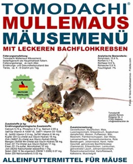 Tomodachi Mäusefutter mit tierischen Proteinen, Mäusenahrung, Naturfutter, artgerechte Hauptmahlzeit für die Maus mit leckeren Bachflohkrebsen, Komplettnahrung für Mäuse Mäusefutter 10kg Sack - 1