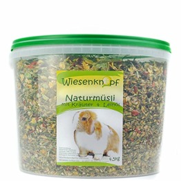 Wiesenknopf Kaninchenfutter 4,5kg Strukturfutter mit Kräuter - 1